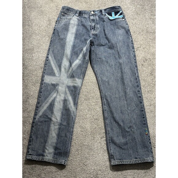 Vintage Y2K Coogi 90’s Baggy Hip Hop Embroidered Jeans 38x33 - Picture 1 of 10